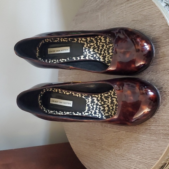 Dries Van Noten patent tortoise lucite pump size 36.5 - Picture 2 of 3